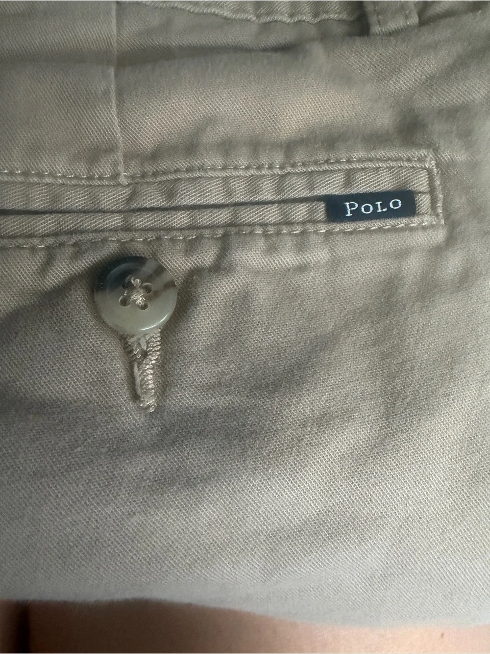 Boys Polo by Ralph Lauren Khaki Flat Front Cotton Shorts
